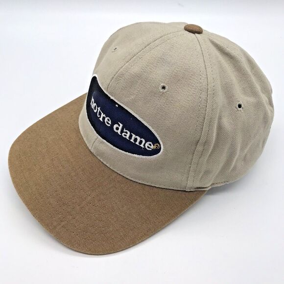 Notre Dame Fighting Irish NCAA American Needle Strapback Ball Cap Tan Official - Picture 5 of 11